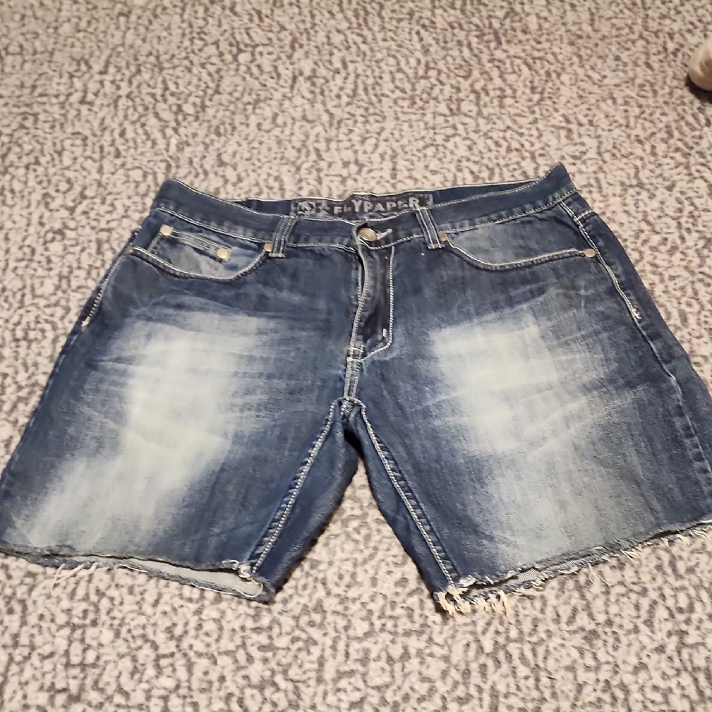 Flypaper Distressed Denim Shorts
